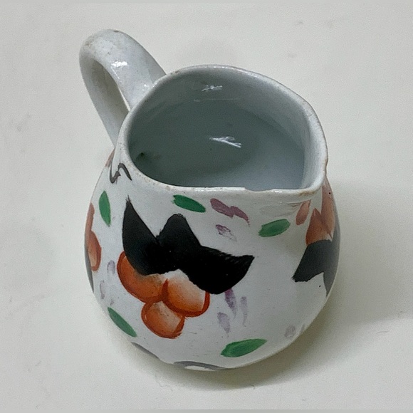 19th Century Vtg Gaudy Welsh Cyclamen Pattern Hand Painted Miniature Jug RARE - Picture 8 of 16